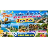 Bạn muốn tìm một chuyến đi miền trung ngắn ngày vừa thư giãn, vừa thú vị? Tour Đà Nẵng – Sơn Trà – Bà Nà – Hội An – Rừng Dừa Bảy Mẫu 3 ngày 2 đêm, lịch trình được thiết kế chỉn chu, phù hợp cho gia đình, nhóm bạn và Việt kiều về thăm quê.